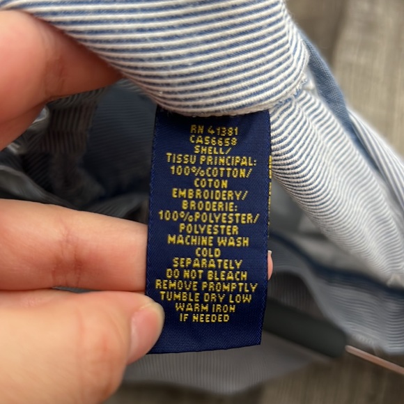 Polo Ralph Lauren bermuda shorts size 36 pinstripes pony - Picture 5 of 7